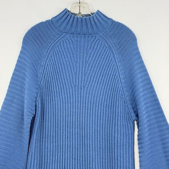 Women’s Knitted Dress Ladies Turtleneck Long Sleeve Mini Sweater Dress Size M/L - Picture 9 of 16